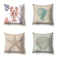 Housse de coussin marin vintage 1