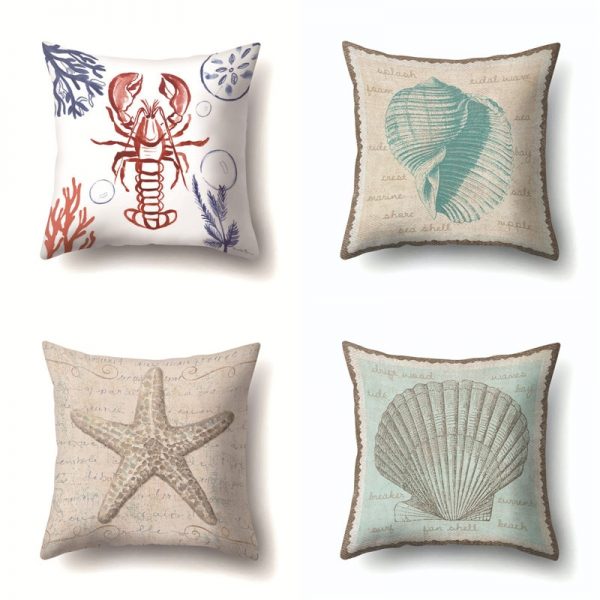 Housse de coussin marin vintage 1