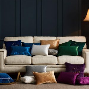 Housse de coussin en velours Burgundy Housse de coussin en velours Burgundy  1