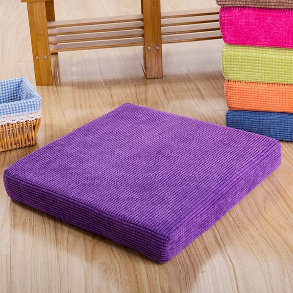 Coussin de sol carré multi couleur Coussin de sol carré multi couleur 1