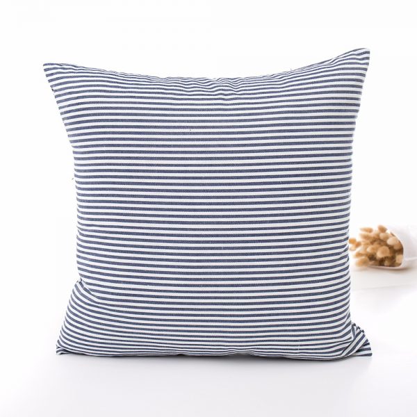 Housse de coussin collection ligne bleu Housse de coussin collection ligne bleu 2