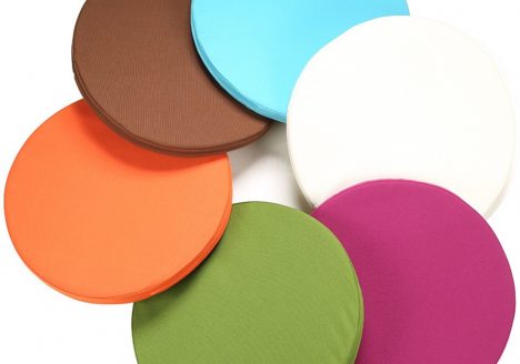 coussin rond d’extérieur imperméable pour jardin  1