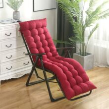 Coussin salon de jardin pour chaise longue