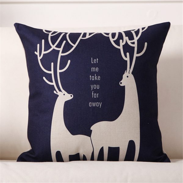 Housse de coussin cerf wapiti Housse de coussin cerf wapiti 2