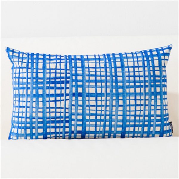 Housse de coussin bleu nordique chic Housse de coussin bleu nordique chic 5
