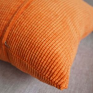 Housse de coussin orange Housse de coussin orange 1