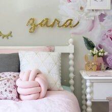 Coussin nœud velours Coussin nœud velours 1