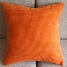 Housse de coussin orange