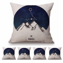 Housses de coussin Bleu Astro Housses de coussin Bleu Astro