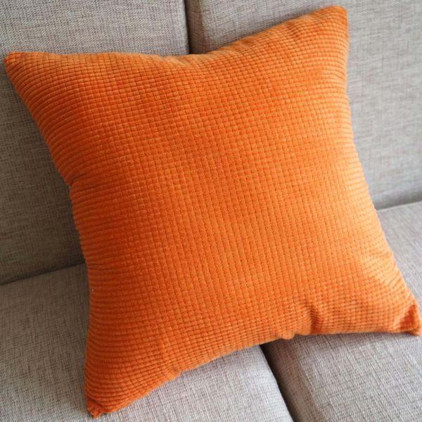 Housse de coussin orange Housse de coussin orange 2