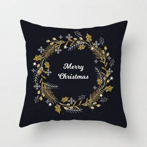 Housses de coussin noir Gold Housses de coussin noir Gold 1