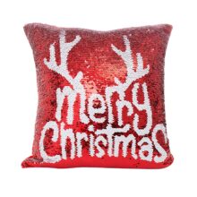Housse de coussin collection paillette de noël Housse de coussin collection paillette de noël  2