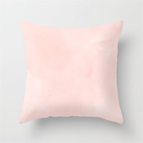 coussin rose pale