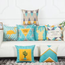Housse de coussin blue nordique home