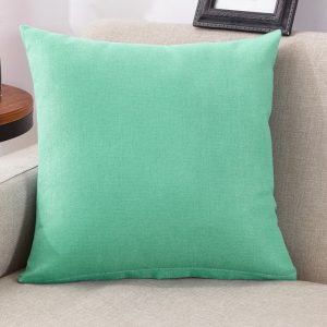 Housse de coussin bleu canard  4