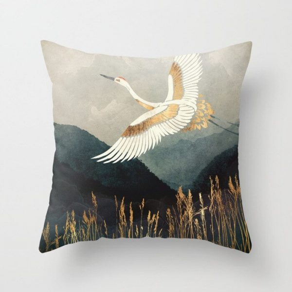 Housse de coussin paysage créatif  2