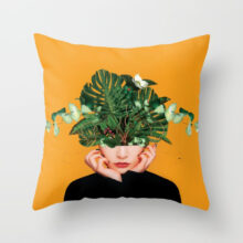 Housse de coussin visage abstrait Housse de coussin visage abstrait