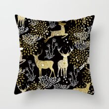 Housses de coussin noir Gold Housses de coussin noir Gold