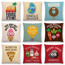 Housse de coussin message to you