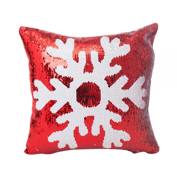 Housse de coussin collection paillette de noël Housse de coussin collection paillette de noël  3