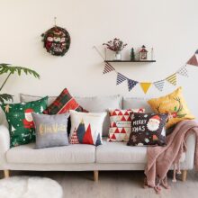 Housses de coussin Festives de Noël Housses de coussin Festives de Noël