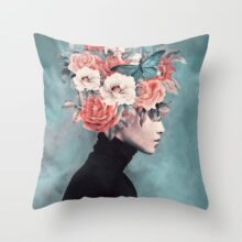 Housse de coussin visage abstrait Housse de coussin visage abstrait