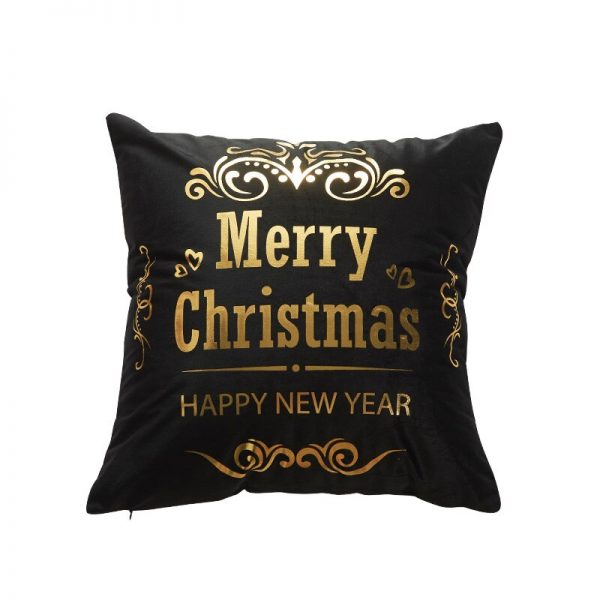 Housses de coussin noir Christmas Love Housses de coussin noir Christmas Love 1