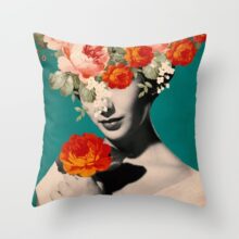 Housse de coussin visage abstrait Housse de coussin visage abstrait 3