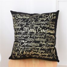 Housse de coussin noël collection sapin d'or