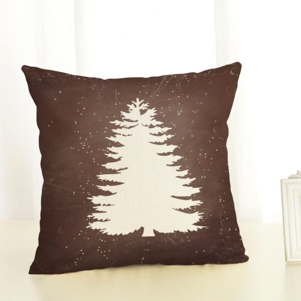 Housse de coussin de noël en flocon 4