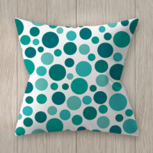 Housses de coussin bleu vert créatif Housses de coussin bleu vert créatif
