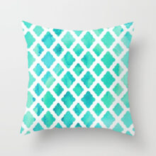 Housse de coussin géométrique graphique design housse de coussin vert motif tendance clair