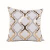 coussin motif chic or
