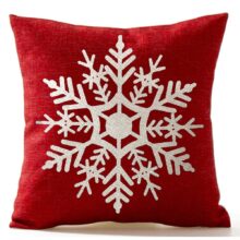 Housse de coussin de noël flocon blanc Housse de coussin de noël flocon blanc