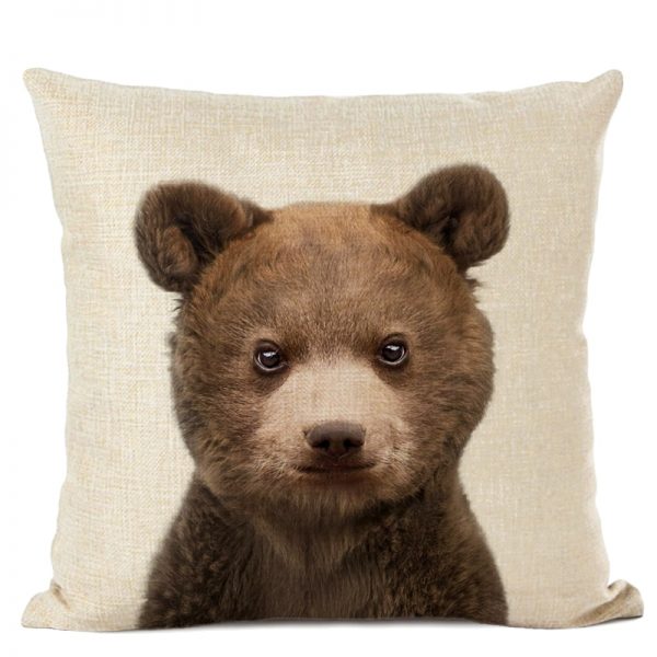 Housse de coussin collection bébé animaux Housse de coussin collection bébé animaux 4