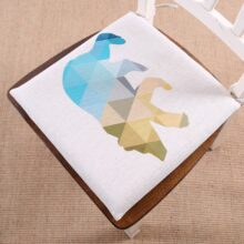 Coussin de chaise scandinave cerf bleu Coussin de chaise scandinave cerf bleu 3