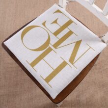 Coussin de chaise scandinave cerf bleu Coussin de chaise scandinave cerf bleu 2