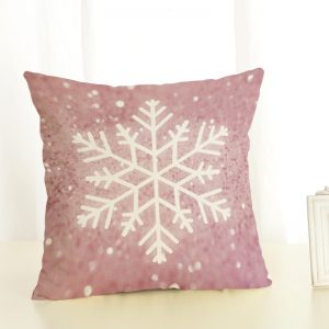 Housse de coussin de noël en flocon 1