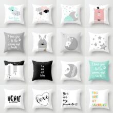 Housse de coussin collection les étoiles de bébé