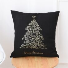 Housse de coussin noël collection sapin d'or