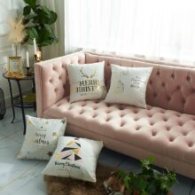 Housse de coussin noël merry christmas Housse de coussin noël merry christmas 5