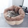 Coussin petit chien confortable muffin beige