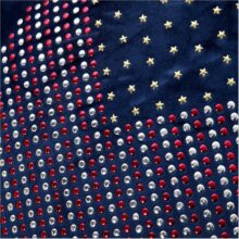 Housse de coussin cœur de strass 1