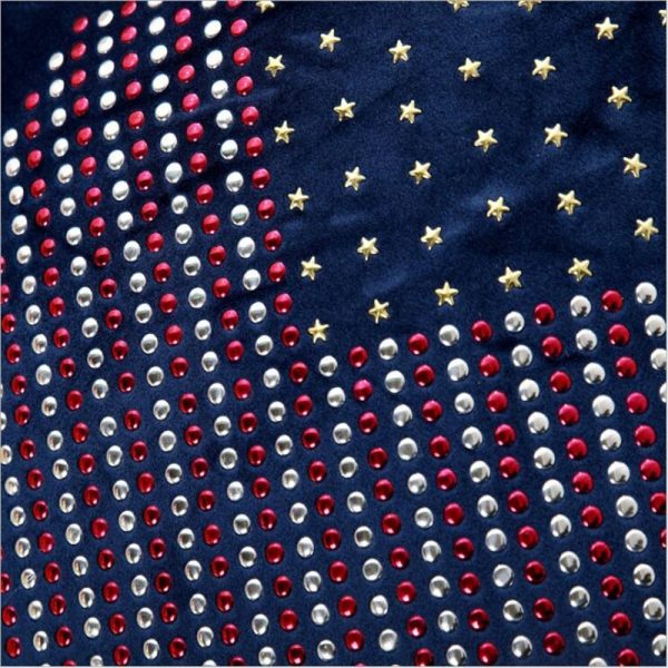 Housse de coussin cœur de strass 1