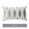 coussin style marrocain brode gris