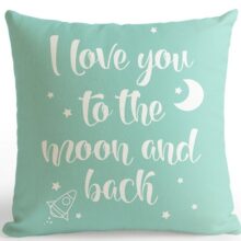housse de coussin enfant vert clair