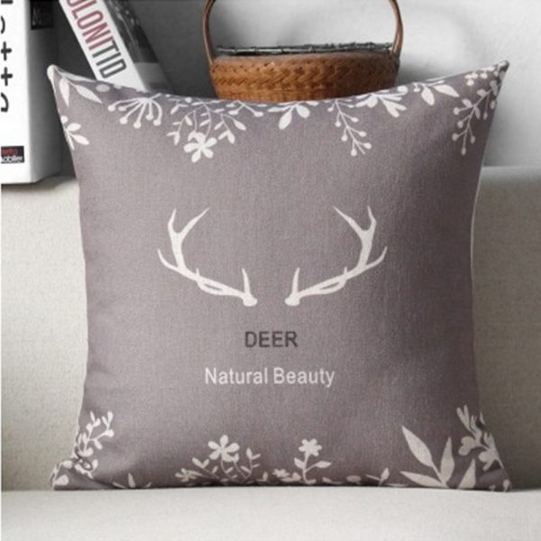 Housse de coussin cerf mauve de printemps Housse de coussin collection cerf fauve d'automne 2