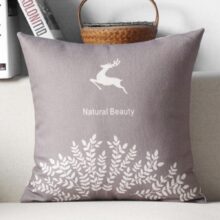 Housse de coussin cerf mauve de printemps Housse de coussin collection cerf fauve d'automne 3