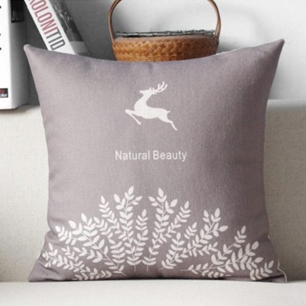 Housse de coussin cerf mauve de printemps Housse de coussin collection cerf fauve d'automne 3