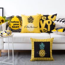 housse de coussin collection yellow zèbre housse de coussin collection yellow zèbre 3